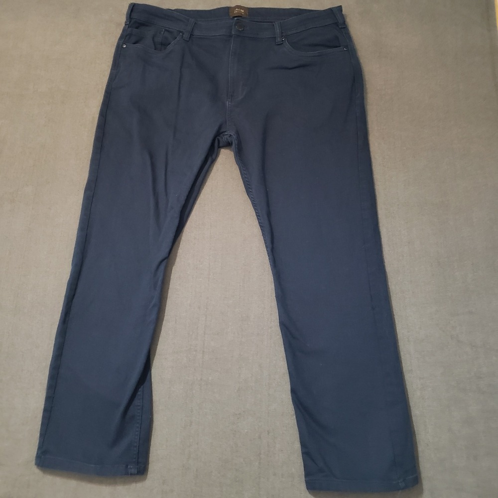 Jachs New York 5-Pocket Pants Mens 40/29 Navy Blue Stretch Twill Chino‎